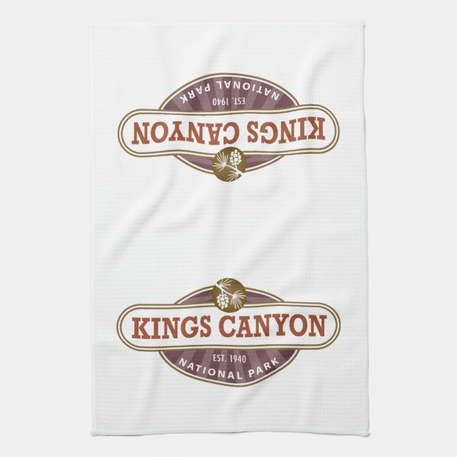 Kings Canyon National Park Kitchen Towel (Vertical)