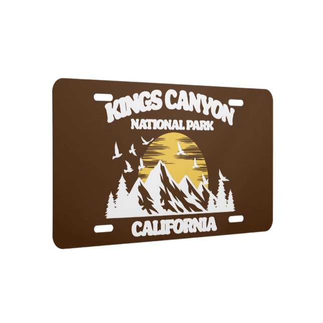 Kings Canyon National Park License Plate (Right)