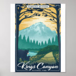 Kings Canyon National Park Litho Artwork Poster