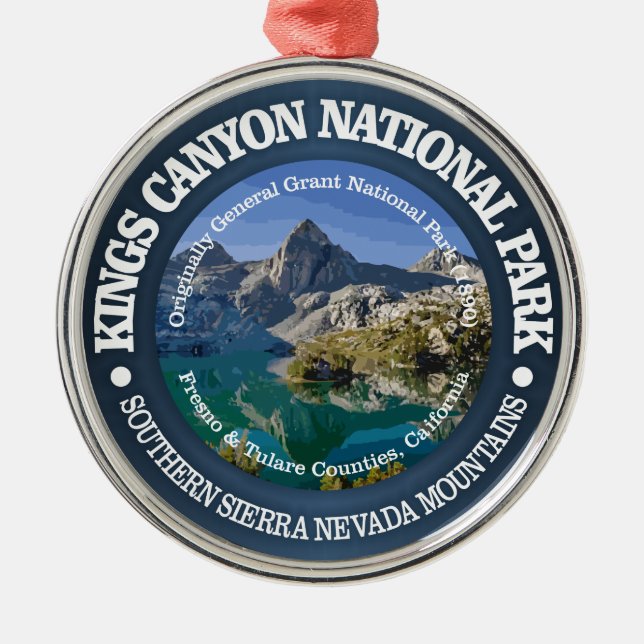 Kings Canyon National Park Metal Ornament (Front)