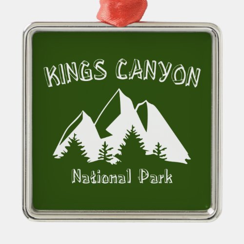 Kings Canyon National Park Metal Ornament