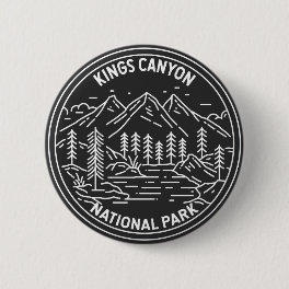 Kings Canyon National Park Monoline Button