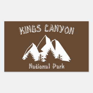 Kings Canyon National Park Rectangular Sticker