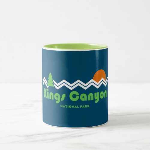 Kings Canyon National Park Retro Two_Tone Coffee Mug