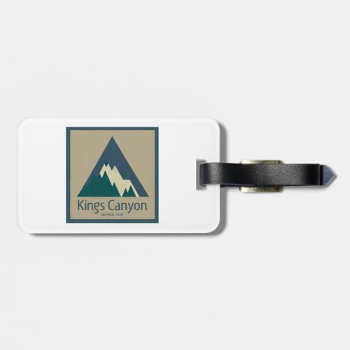 Kings Canyon National Park Rustic Luggage Tag