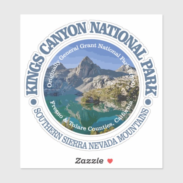 Kings Canyon National Park Sticker (Sheet)