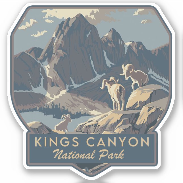 Kings Canyon National Park Sticker (Front)
