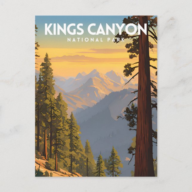 Kings Canyon National Park Travel Postcard (Front)