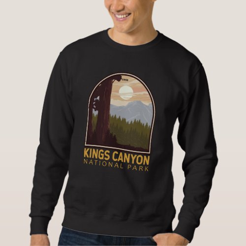 Kings Canyon National Park Vintage Emblem Sweatshirt