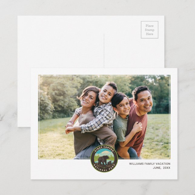 Kings Canyon National Parks Postcard (Front/Back)