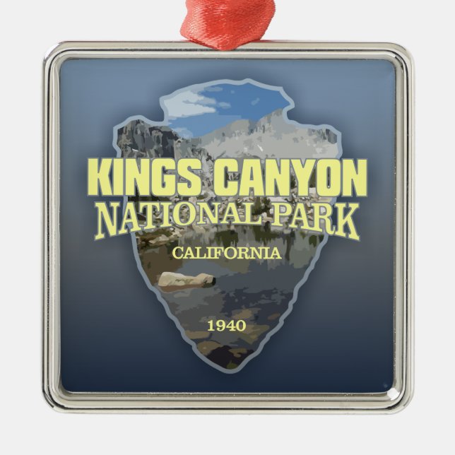 Kings Canyon NP (arrowhead) Metal Ornament (Front)