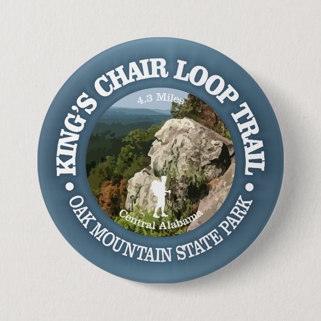 King's Chair Loop (rd) Button (Front)