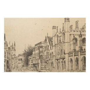 Kings College Cambridge 2007 Wood Wall Decor