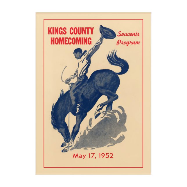 KINGS COUNTY HOMECOMING - HANFORD, CA 10X14 INCHES ACRYLIC PRINT (Front)