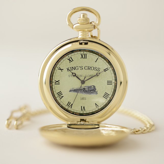  ~ “Kings Cross” ~ London ~ England ~  Pocket Watch (Inside)