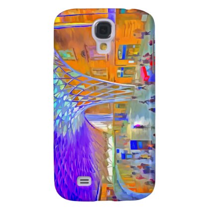 Kings Cross Rail Station London Pop art Galaxy S4 Case