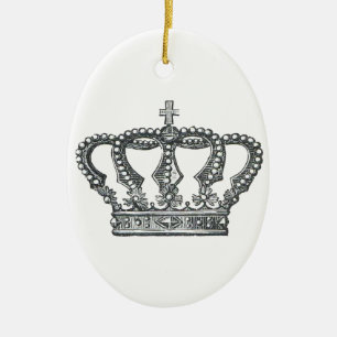King's Crown Ceramic Ornament