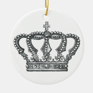 King's Crown Ceramic Ornament