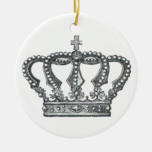 Kings Crown Ceramic Ornament