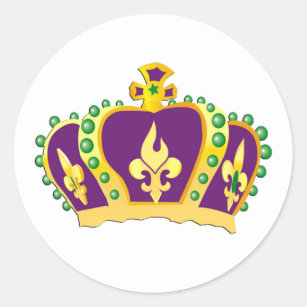 King's Crown Classic Round Sticker