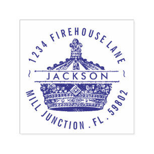King's Crown Self-Inking Return Address Stamp