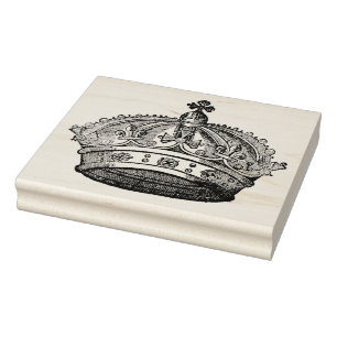 King's Crown Vintage Art Stamp