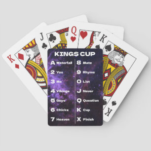 Kings Cup Galaxy Photo Drinking Game Rules Poker Cards