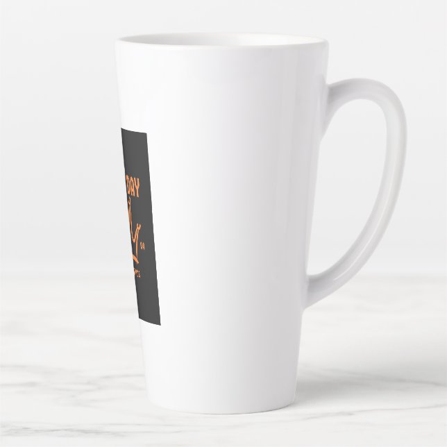 Kings Day 2026 Netherlands orange crown latte mug (Right)