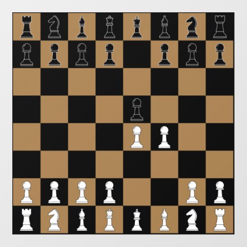 Kings Gambit Chess Classic Wall Decal