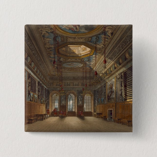 King's Guard Chamber, Windsor Castle, from 'Royal Button (Front)