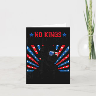Kings in America Since 1776 Distressed USA Flag Card