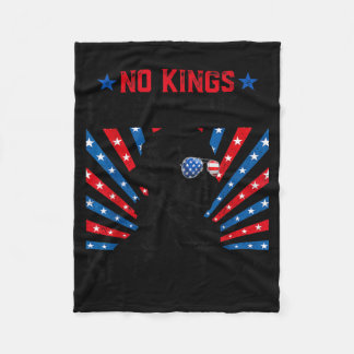 Kings in America Since 1776 Distressed USA Flag Fleece Blanket