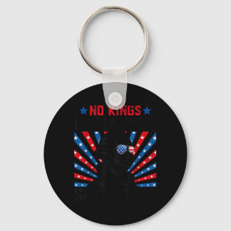 Kings in America Since 1776 Distressed USA Flag Keychain
