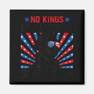Kings in America Since 1776 Distressed USA Flag Magnet