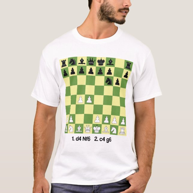King's Indian Defense Chess Openings Shirt (Front)