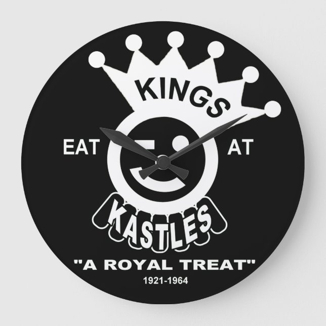 Kings Kastle Hamburgers, Chicago, IL Large Clock (Front)