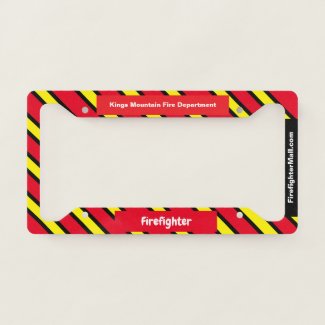 Kings Mountain Fire Department License Frame