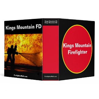 Kings Mountain Firefighter 3 Ring Binder