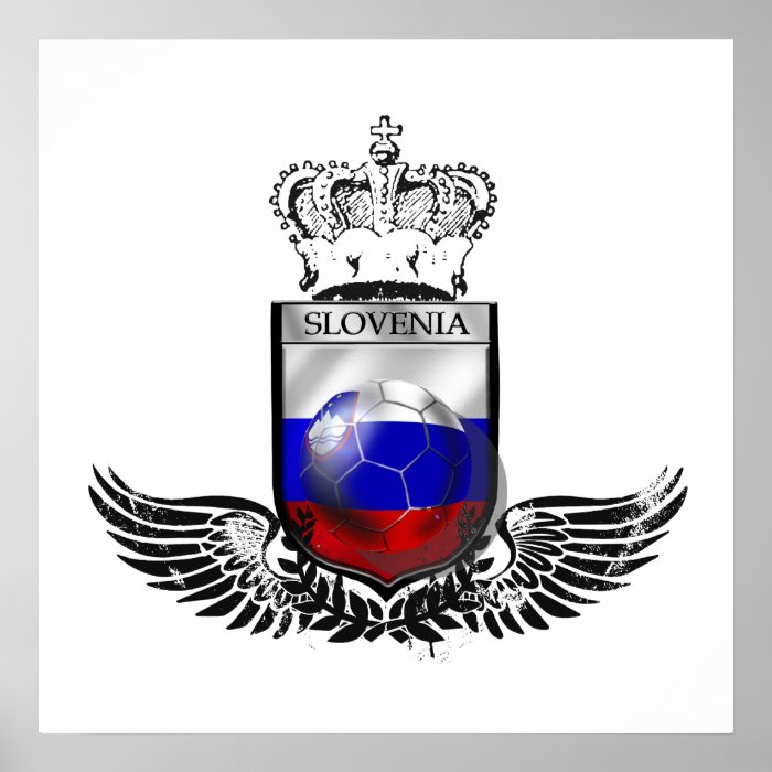 Kings of Soccer Slovenia emblem futbal crest Print