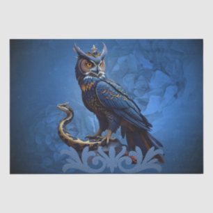 Kings of the skies and land, the majestic owl tissue paper