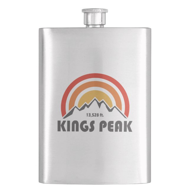 Kings Peak, Utah Flask (Front)
