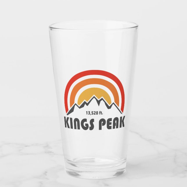 Kings Peak, Utah Glass (Front)