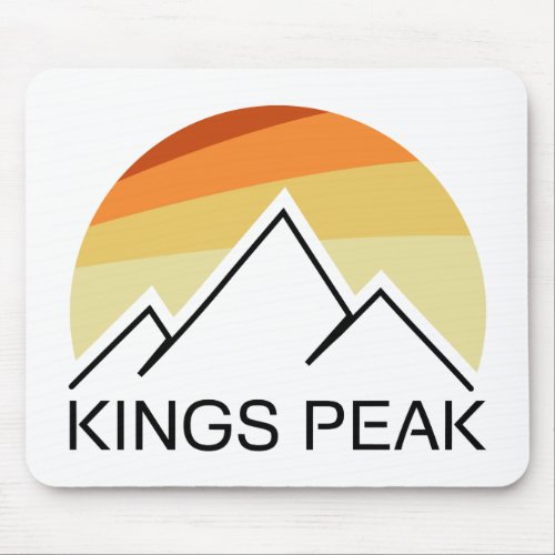 Kings Peak Utah Retro Mouse Pad