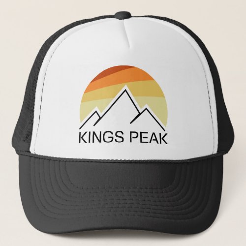 Kings Peak Utah Retro Trucker Hat
