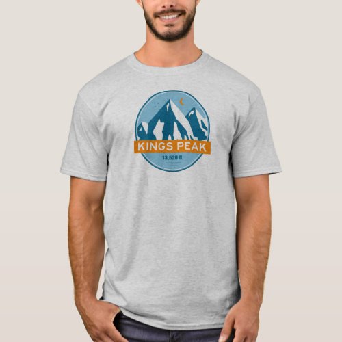 Kings Peak Utah Stars Moon T_Shirt