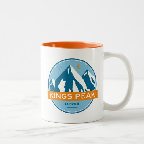 Kings Peak Utah Stars Moon Two_Tone Coffee Mug