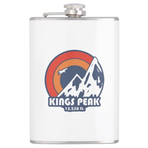 Kings Peak Utah Sun Eagle Flask