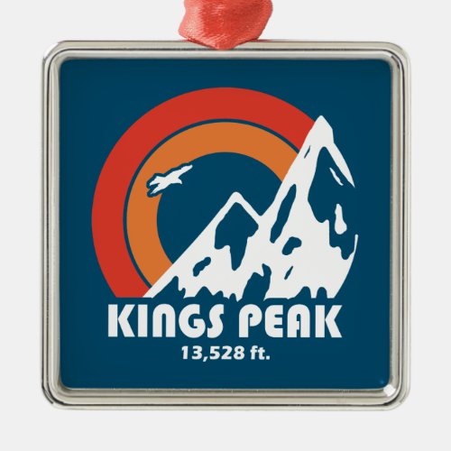 Kings Peak Utah Sun Eagle Metal Ornament