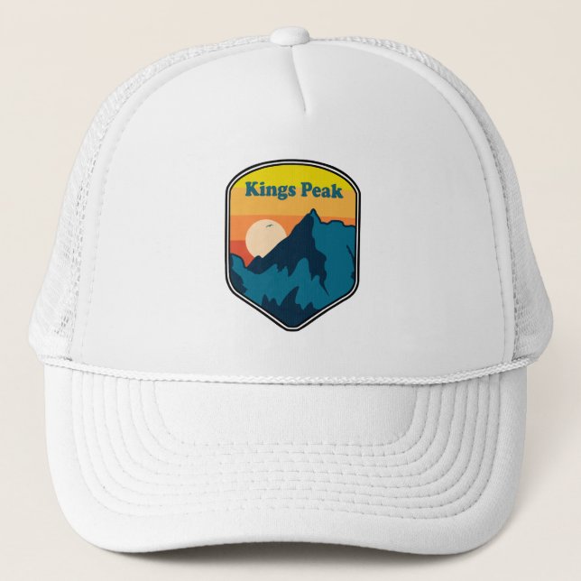 Kings Peak Utah Sunrise Trucker Hat (Front)