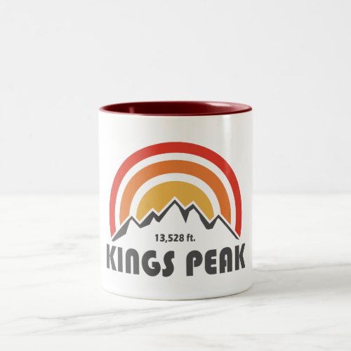 Kings Peak Utah Two_Tone Coffee Mug